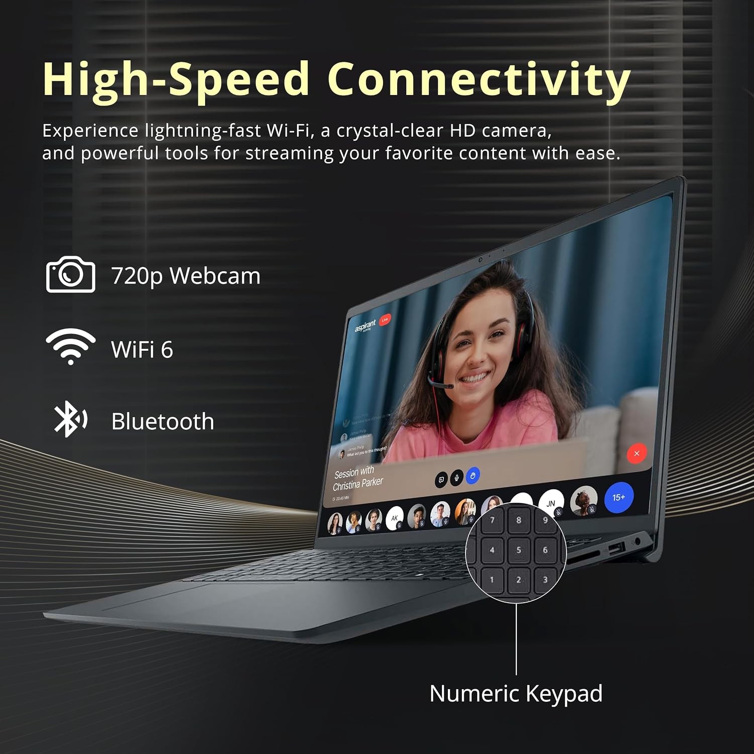 Dell Inspiron, 15.6″ FHD Touchscreen Laptop Computer Core i5-1334U 32GB RAM 1TB