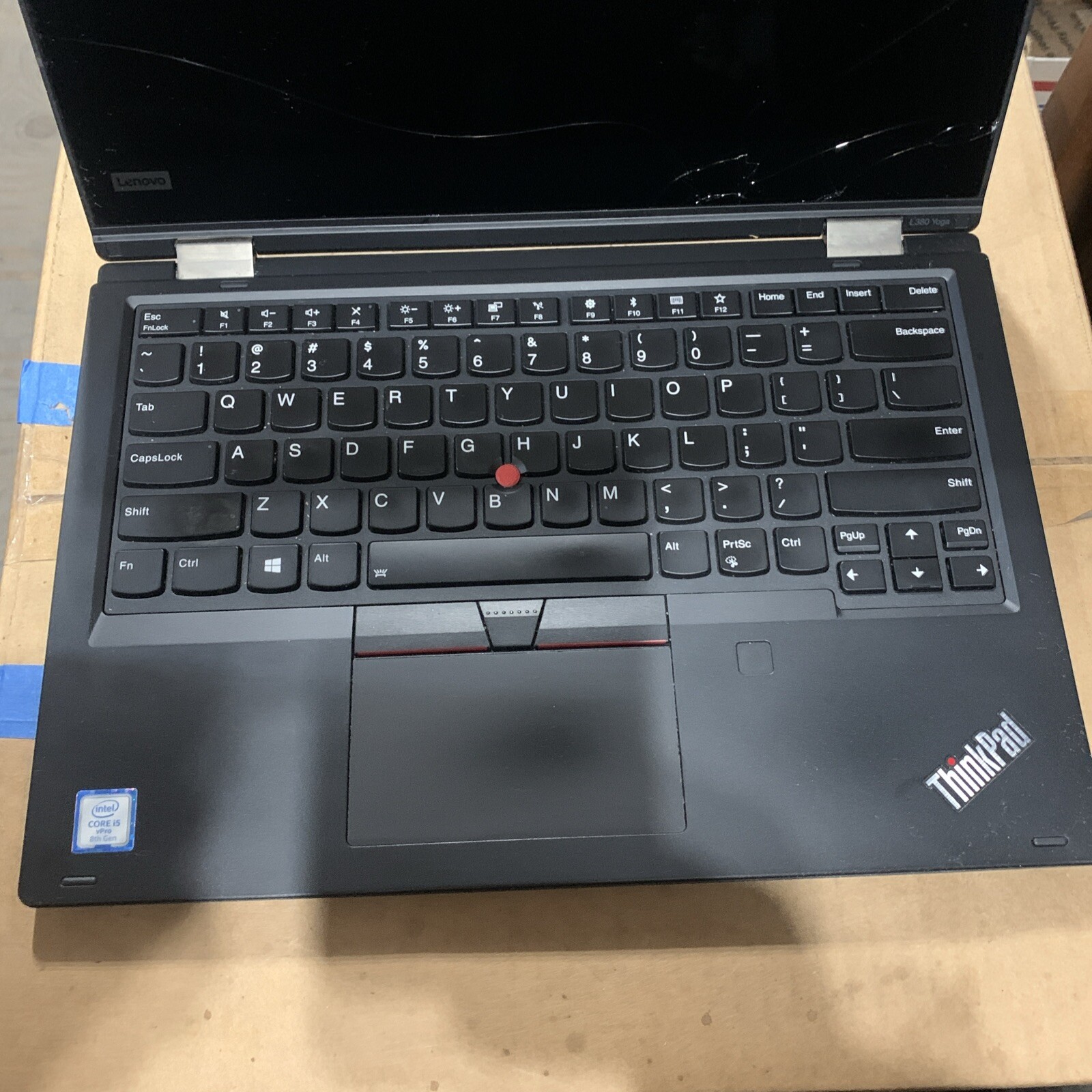 THINKPAD YOGA L380 INTEL CORE i5-8350U 1.70GHZ 8GB RAM **NO HD/ NO CADDIE/ NO OS