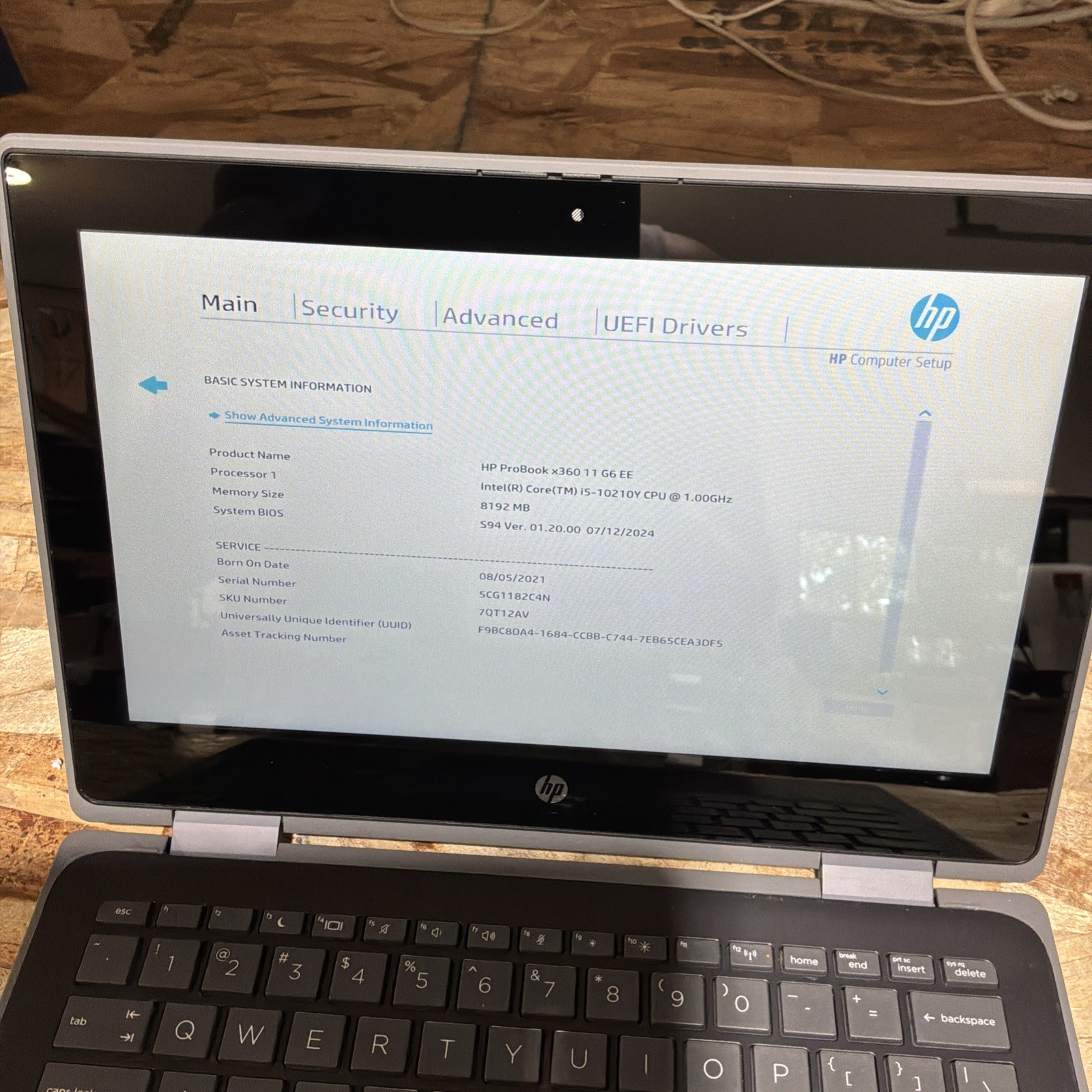 HP ProBook x360 11 G6 EE 11.6″ Touch Intel i5-10210Y 8GB 256GB SSD W11P C461