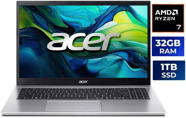 Acer Aspire Go 15.6″ Laptop FHD Ryzen 3 7320U 8GB RAM 128GB SSD Refurbished