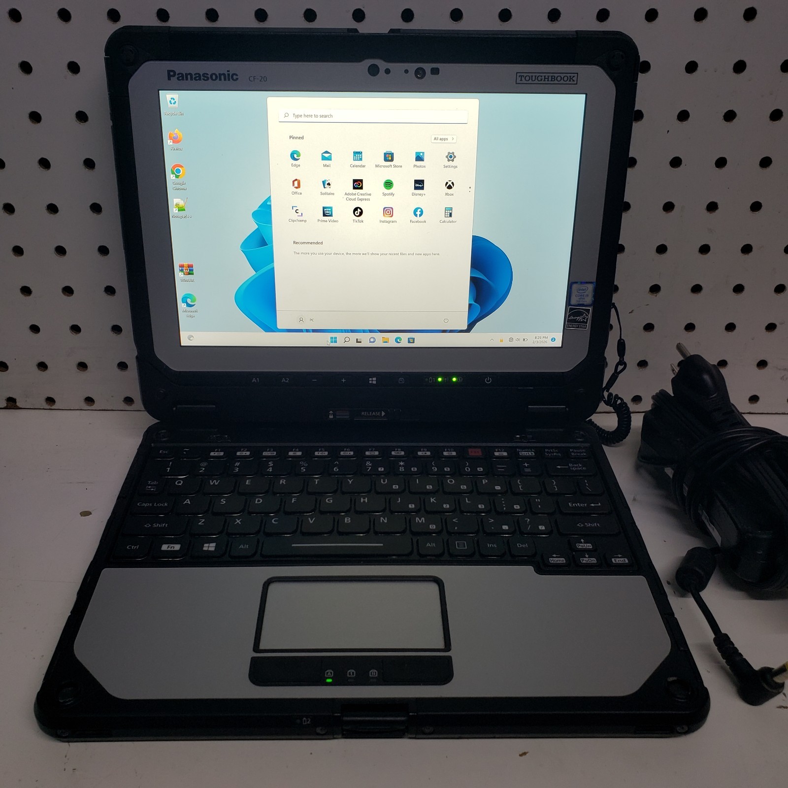 Panasonic Toughbook CF-20 -1.20Ghz Tablet Intel i5-7Y57 512GB SS,8GB RAM,WIN 11