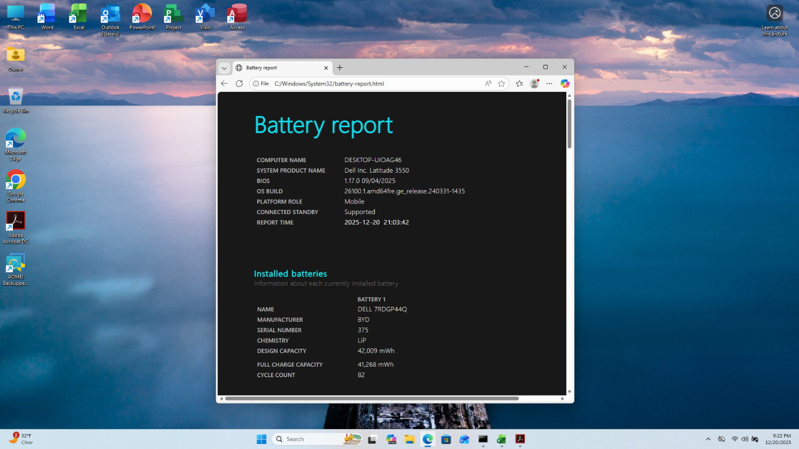 Dell Latitude 3550 Laptop 15.6″ FHD i3-1315U 8GB Ram 256GB SSD W11 Pro New Batt.