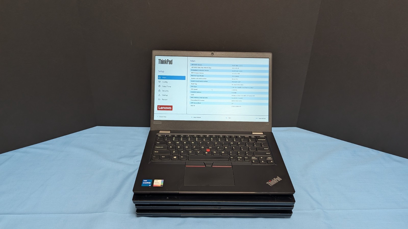 LOT OF 4 LENOVO L13 GEN 2 – INTEL i5-1135G7 8GB RAM NO HDD MULTIPLE ISSUES READ!