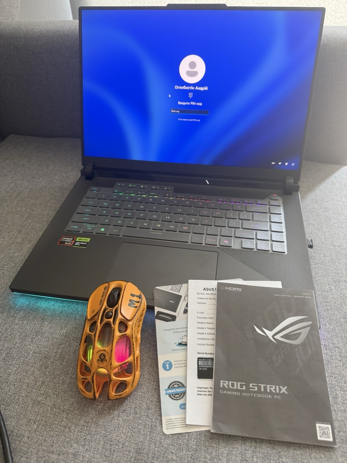 ASUS ROG Strix G614FR 16in Ryzen 9 32GB 1TB SSD Win11 GeForce RTX 5070 Ti