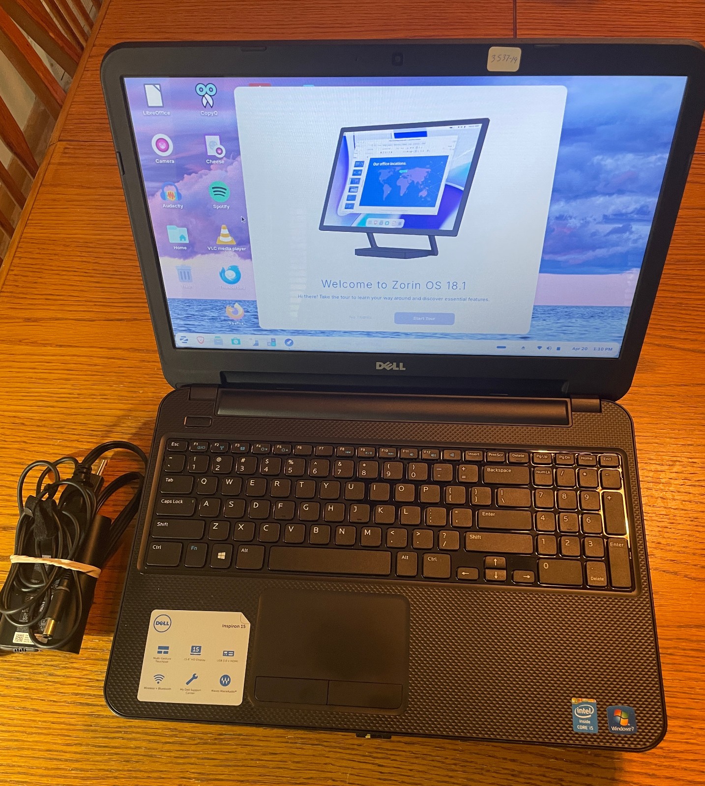 DELL INSPIRON 15-3537 Laptop 15″ i5 256gb+1tb Linux Zorin 18-extras-19