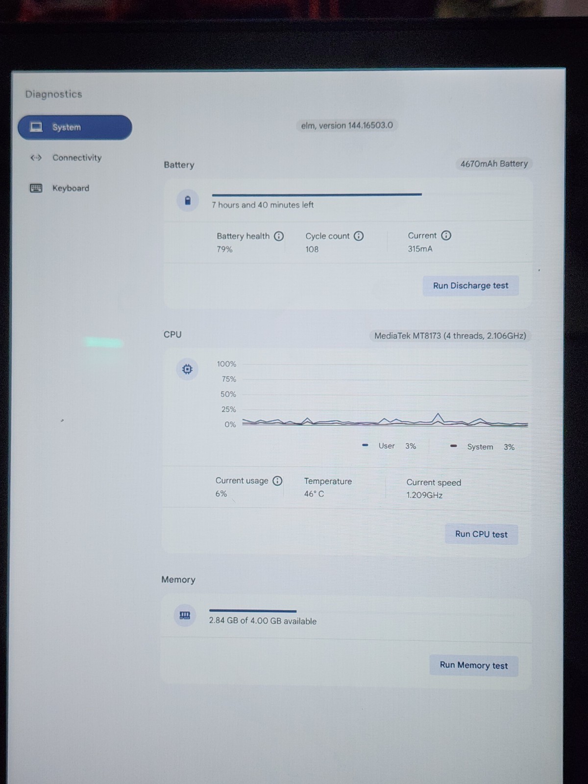 Acer Chromebook 15 N16Q10 15.6″ MT8173 2.1GHz 4GB RAM 2GB SSD