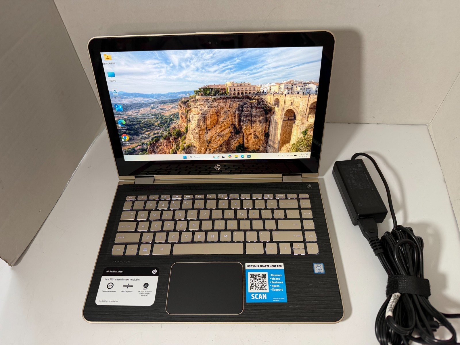 HP Pavilion x360 M3-U103DX Laptop Touch 13.3″ i5-7200U 8GB RAM 128GB SSD