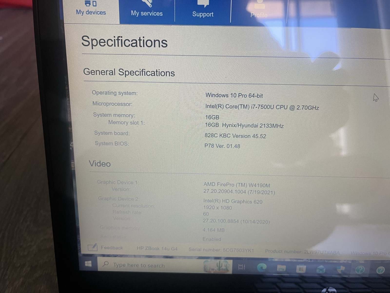 HP ZBook 14u G4 Laptop 14″ Core i7-7500U 16GB RAM 500GB SSD Win10 Pro