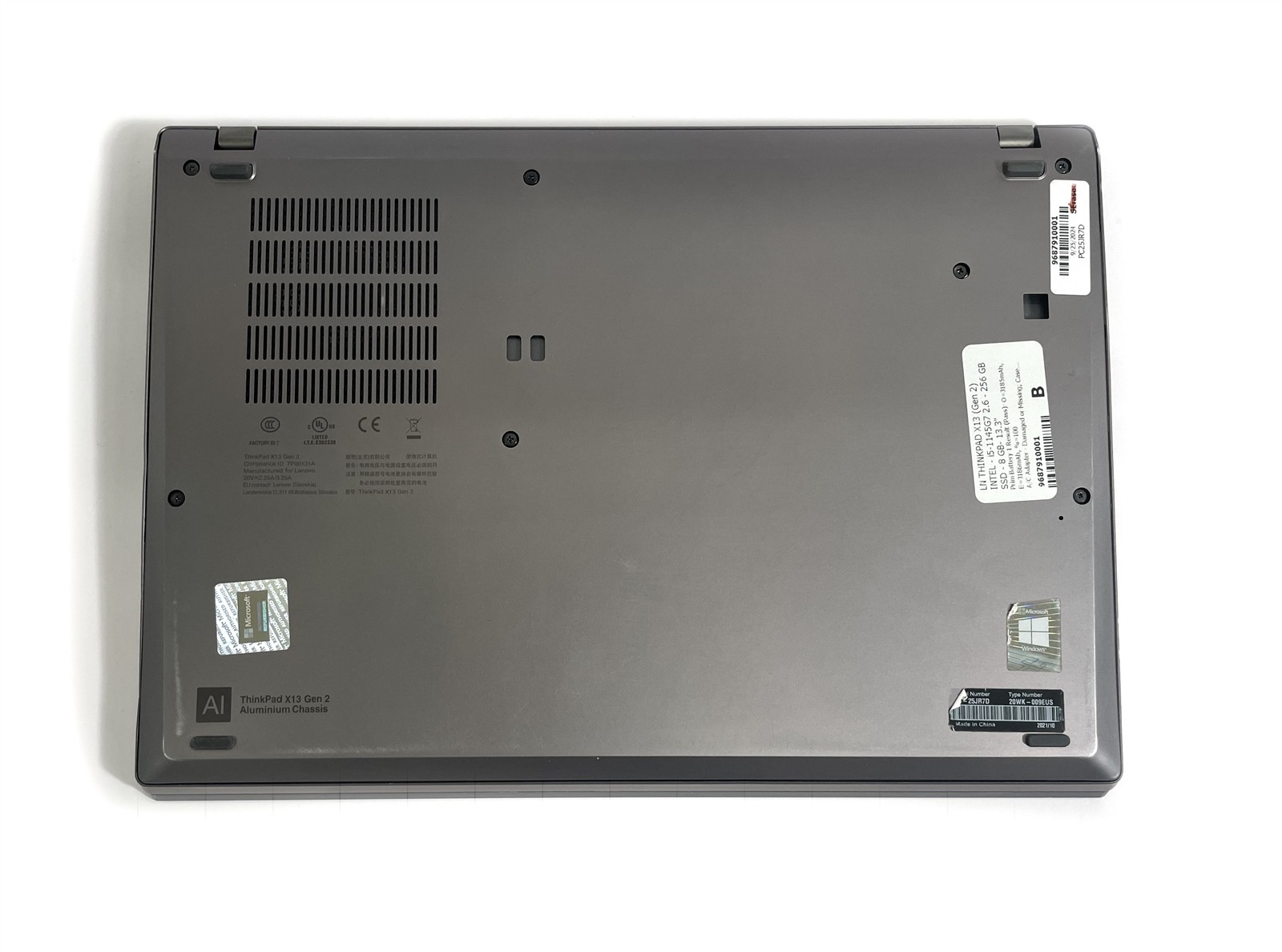 Lenovo ThinkPad X13 Gen 2 Laptop i5-1145G7 2.6GHz 256GB SSD 8GB RAM – Win 11 Pro
