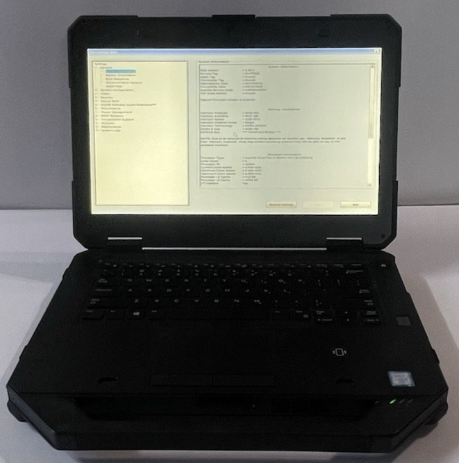 Dell Latitude 5414 Rugged, Intel i7-6600U 2.60GHz 8GB 256GB SSD Win 11 Pro Touch