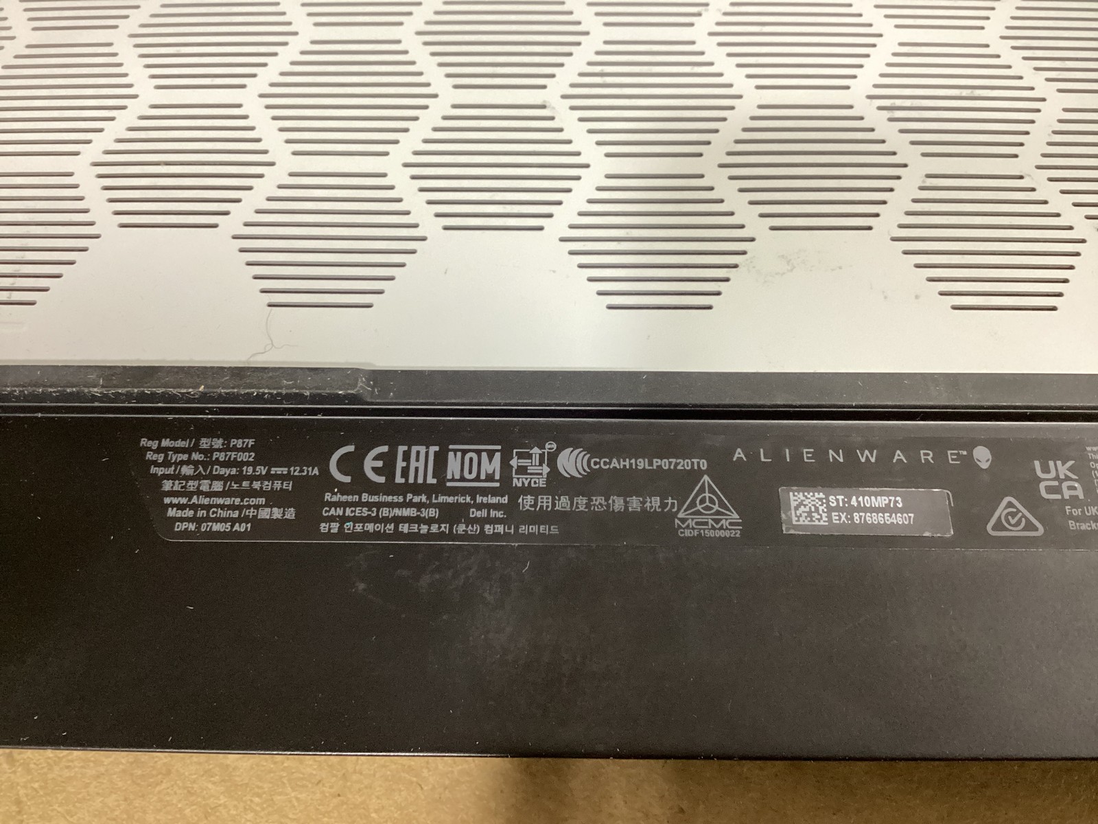 Alienware M15 R3 | i9-10980HK | 32GB | RTX 2080 Super | 500GB | No OS | Grade A