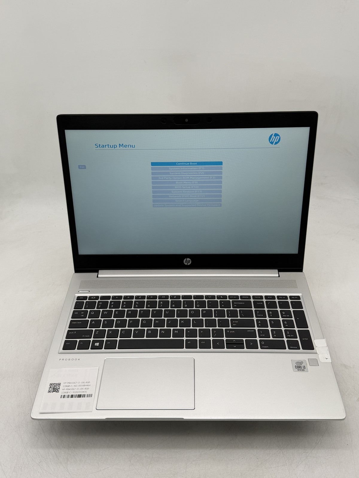 HP ProBook 450 (G7) 15.6″ 8GB 128GB i3-10110U NO OS READ