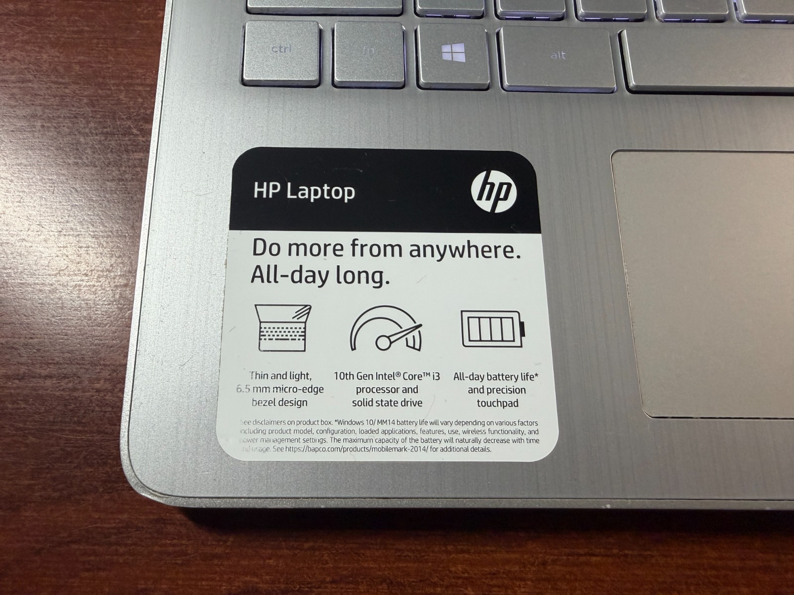 HP Laptop 14-dq1043cl FHD Intel Core i3-1005G1 1.2GHz 8GB RAM 256GB SSD Win11H