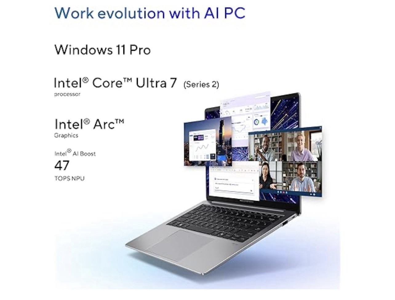 Asus P5405CSA-DH76 14-inch 2K WQXGA 144Hz Ultra 7 258V 32Gb RAM 1Tb