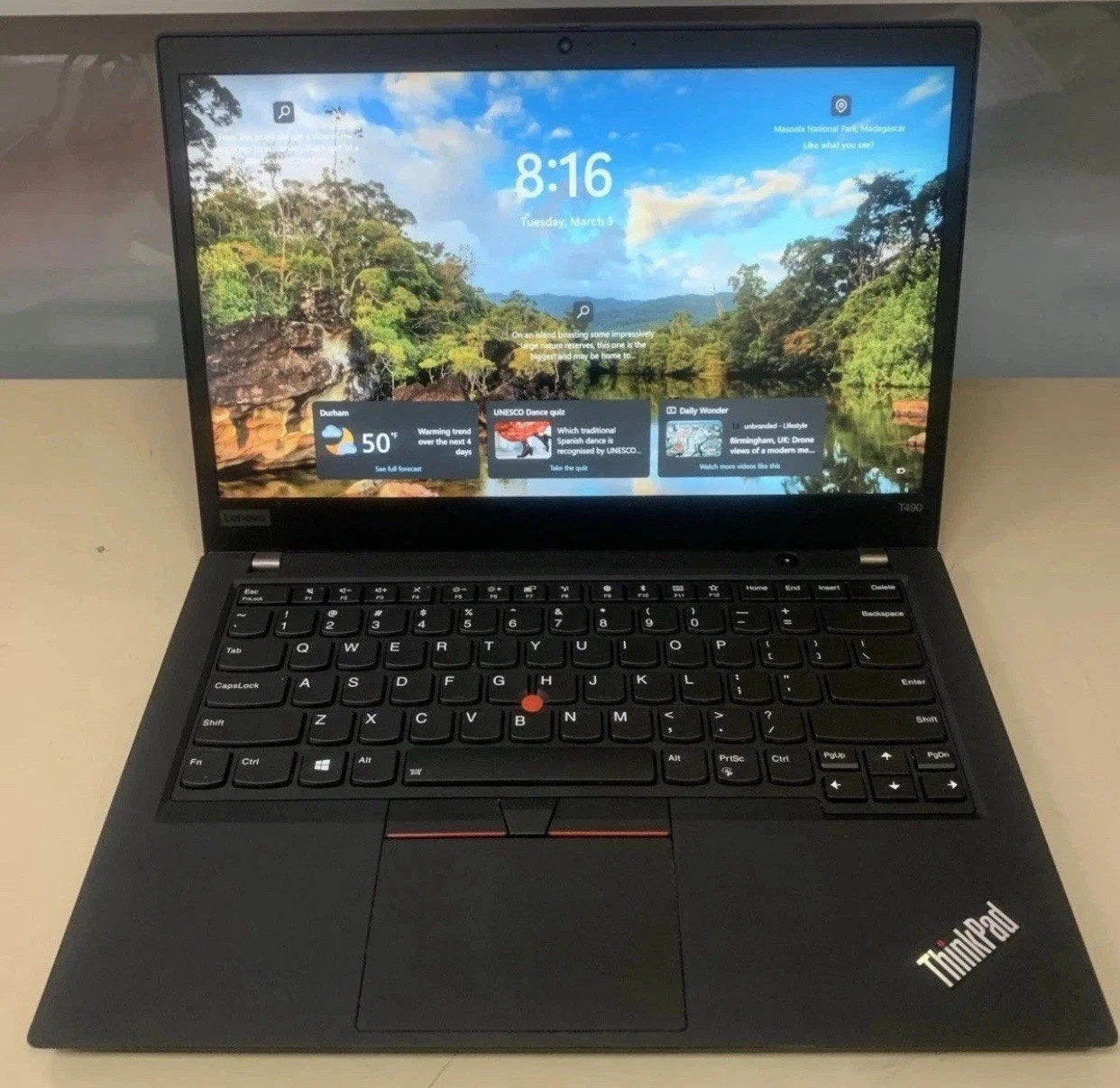 Thinkpad T490 i7, 32GB 512GB SSD NVIDIA MX250 1920×1080 Touch Win11 Office 2024