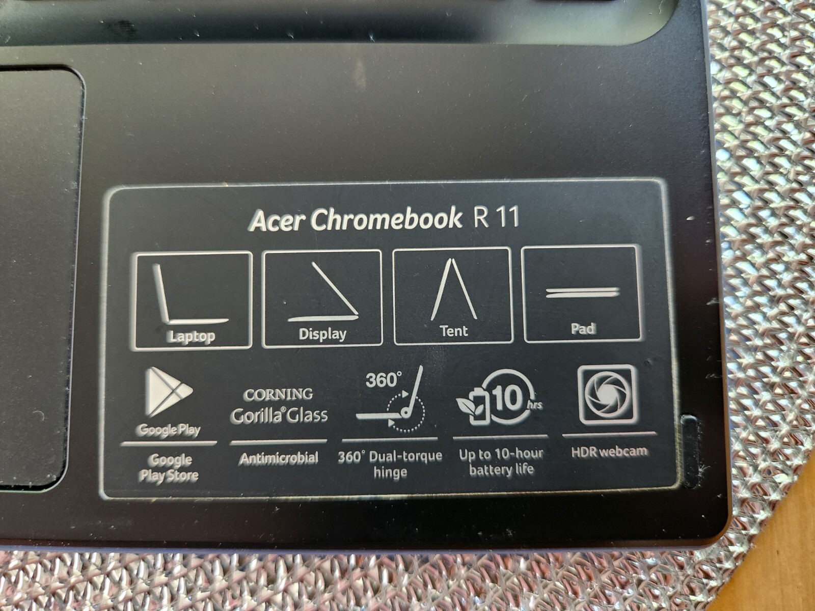 Acer Chromebook R11 11.6″ 2-in-1 Intel N3060 1.6GHz 4GB RAM 32GB HDD Chrome OS