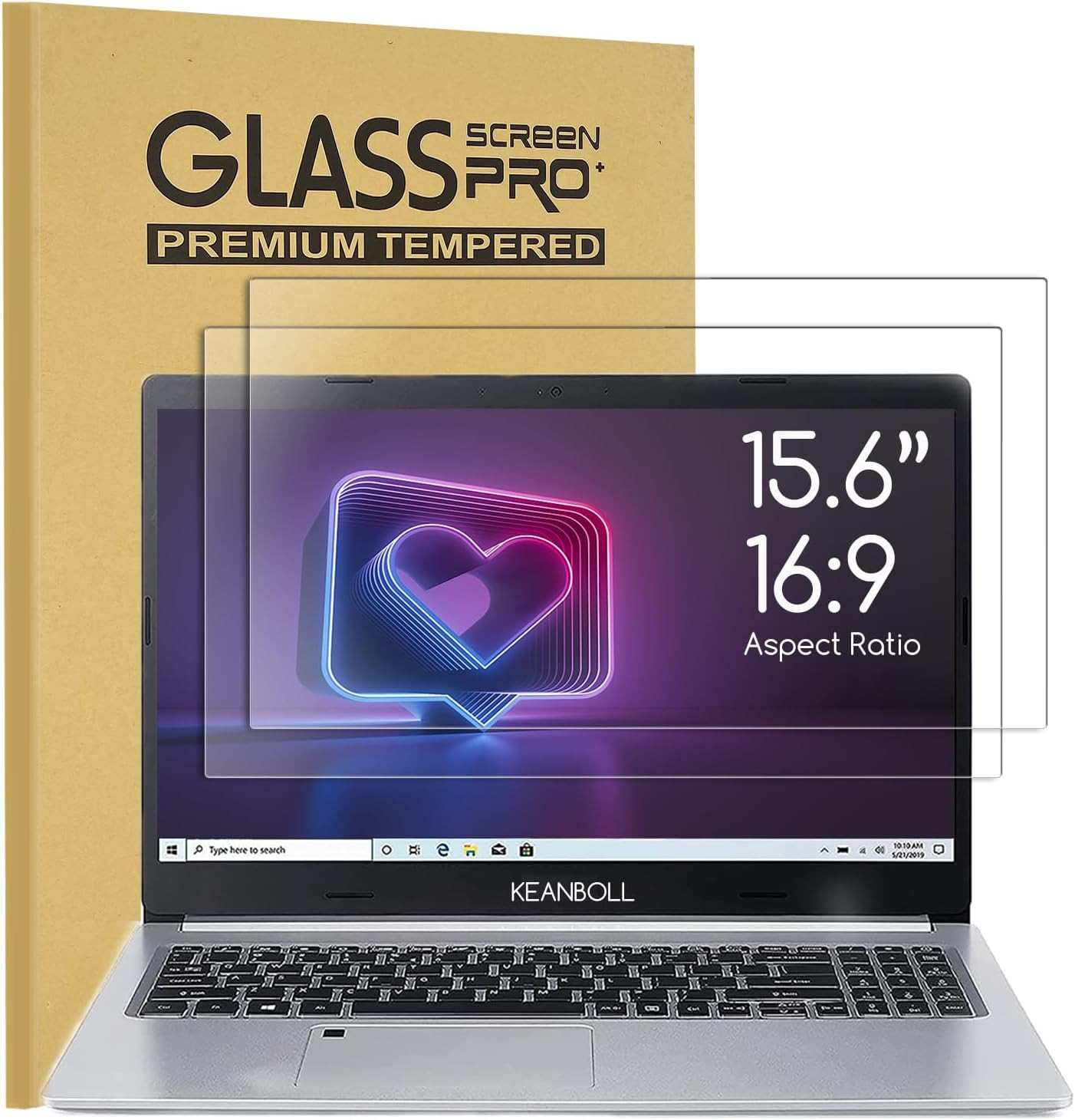 2 Pack 15.6 Inch Tempered Glass Laptop Screen Protector for 15.6″