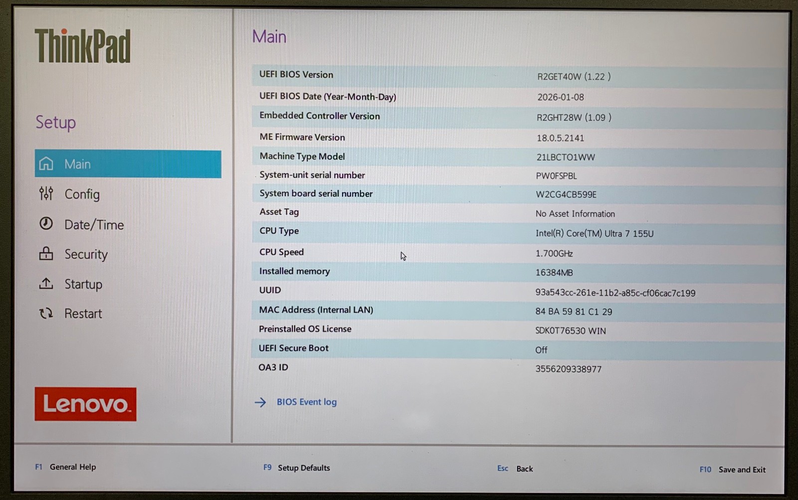 Lenovo ThinkPad L13 Gen 5 14″ Laptop Ultra 7 155U 16GB, 1TB NVMe, Remote Managed