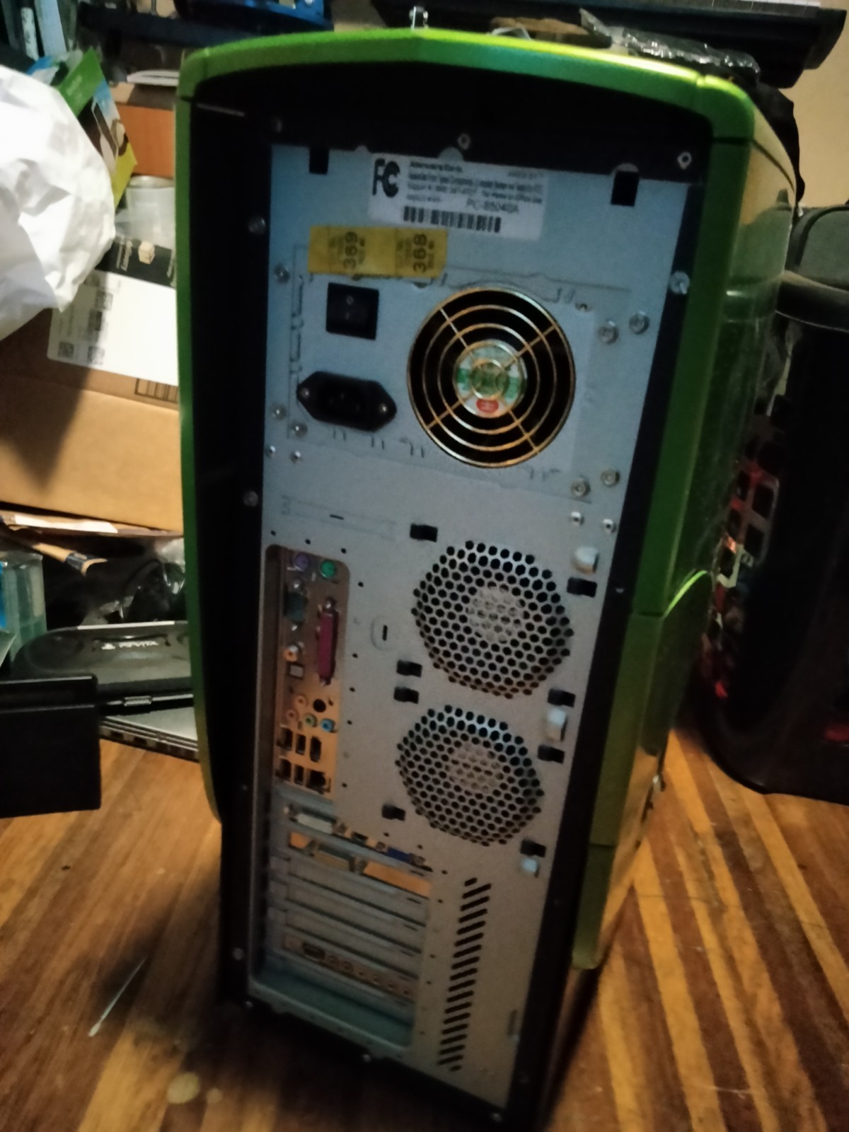 Vintage Pre Dell Alienware Area51 Cyborg Green PC Rare 2003!