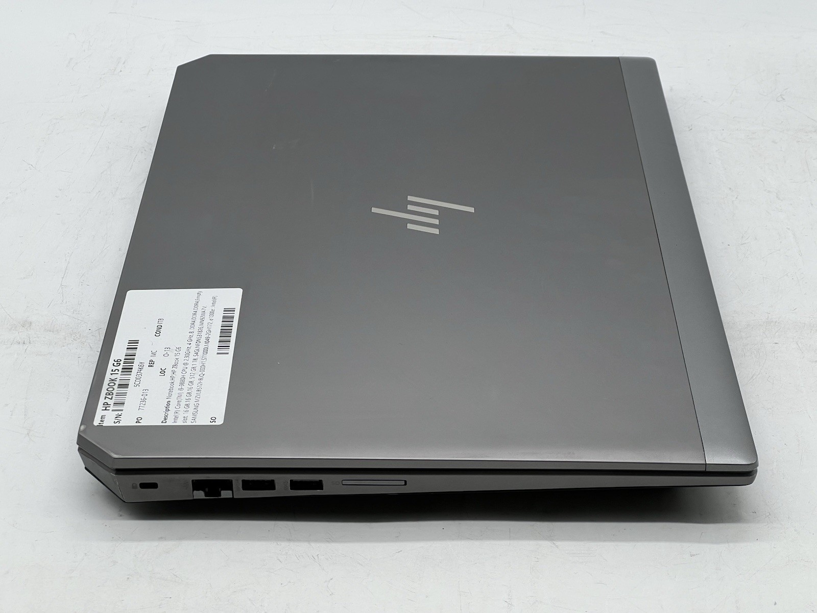 HP ZBook 15 G6, i9-9880H, 2.30GHz, 48GB RAM, 1TB HDD & 512GB NVMe-No OS/AC
