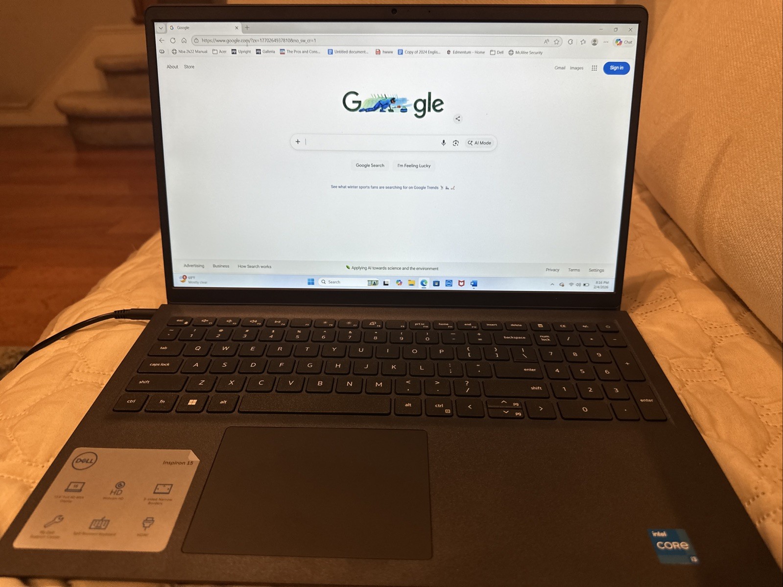 Dell Inspiron 15 3520 15.6″ (512GB SSD, Intel Core i3-1215U, 3.20GHz, 8GB…