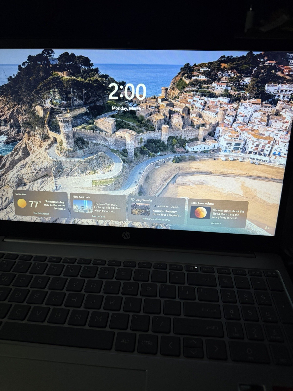 HP 14″ HD Windows 11 Laptop AMD Athlon 7120 4GB RAM 128GB SSD Moonlight Blue
