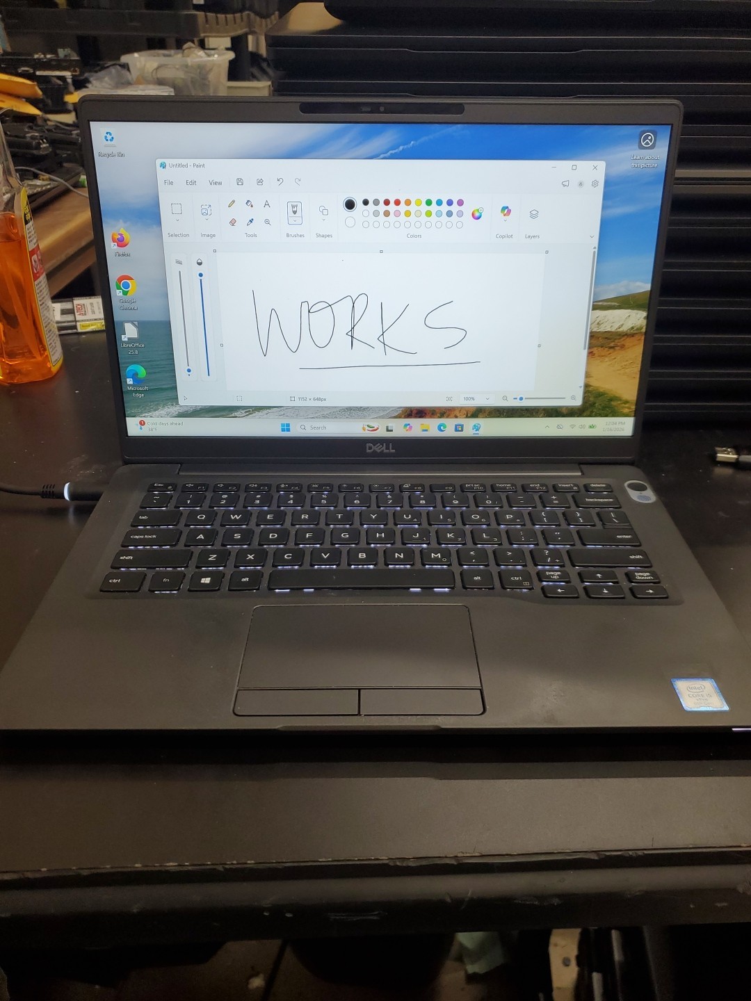 Dell Latitude 7400 14″ i5-8365U 8GB 256gb SSD Laptop W11P 011626-2