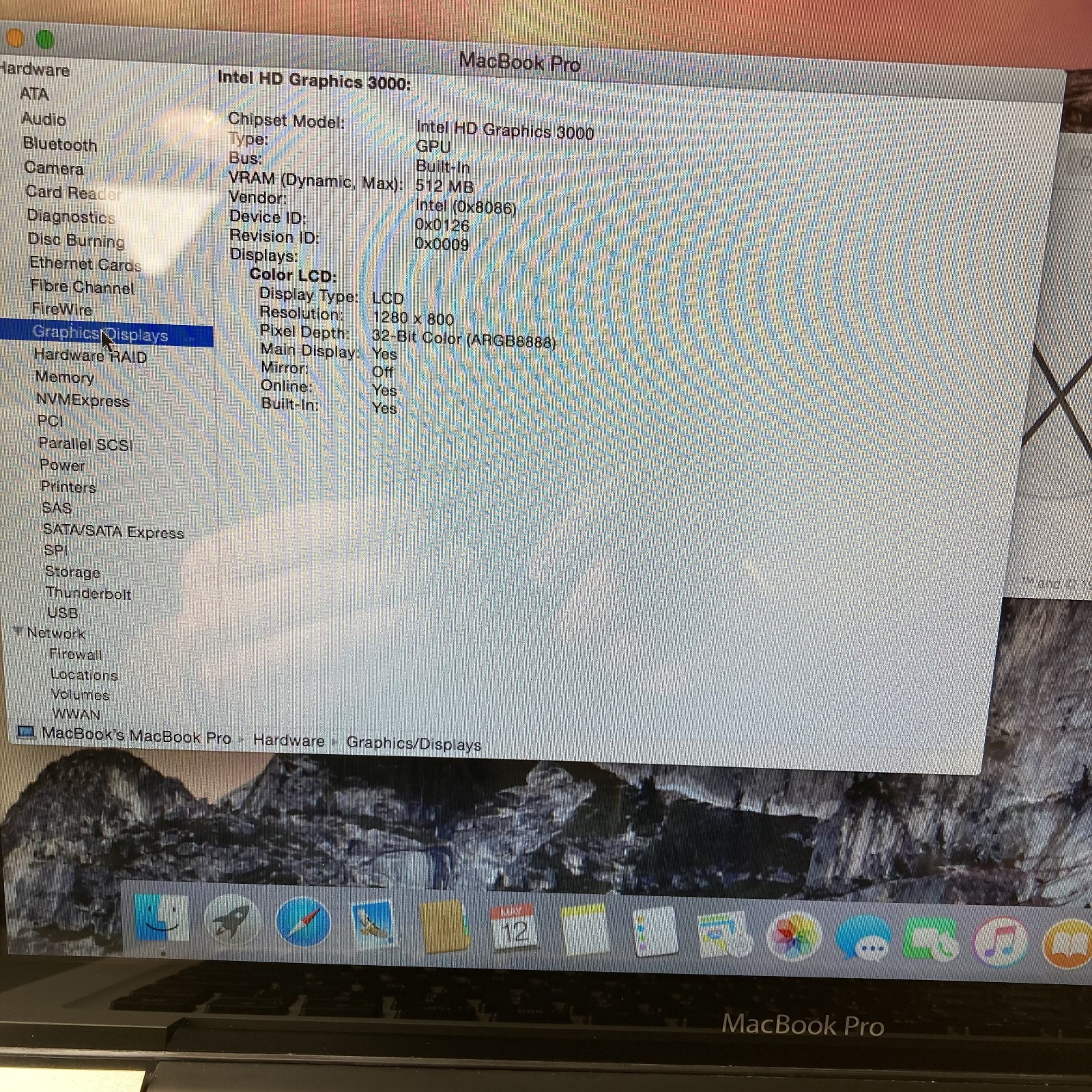Apple MacBook Pro 13″ A1278 i5-2415M 2.3GHz 8GB RAM 750GB HDD MacOs Yosemite