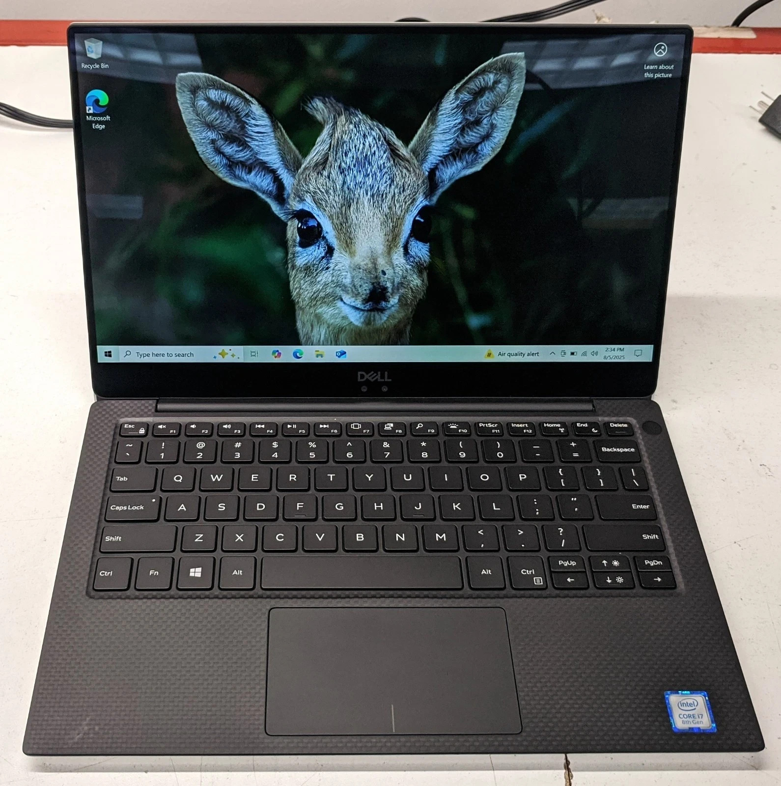 Dell XPS 13 9380 Intel i5 8265U 1.6GHz 8GB RAM 500GB M2 Win11P