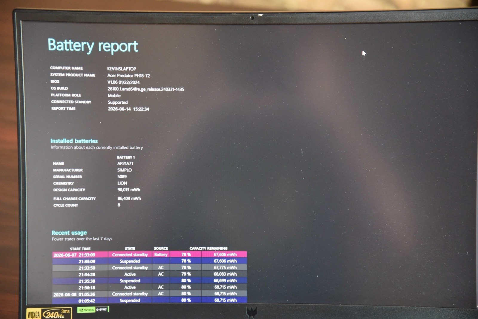 Acer Predator Helios 18 i9-14900HX RTX 4080 32GB RAM 1TB SSD Gaming Laptop