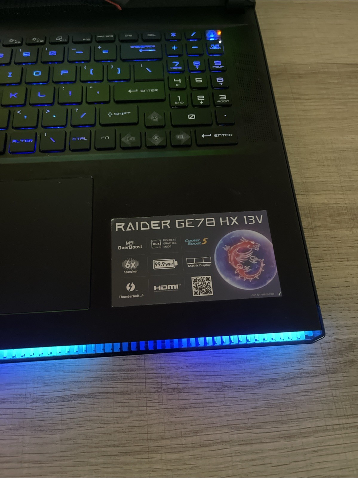 MSI Raider GE78 HX 13V Laptop 17-inch, 1TB, Intel I7, Windows 11 Pro