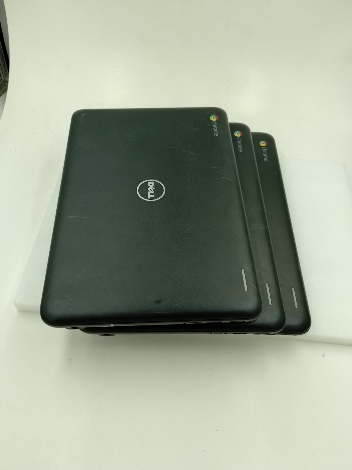 Lot 3 Dell Chromebook 11 3180 Touch 11.6″ 16GB eMMC 4GB RAM no battery/charger