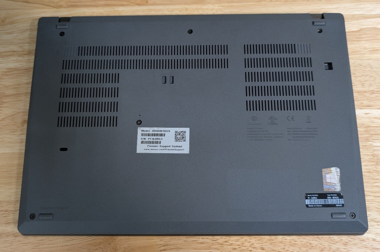 Lenovo T14 Gen2 Ryzen 7 Pro 5850U 1.9GHz 16GB RAM 512GB SSD W11P w/ Charger
