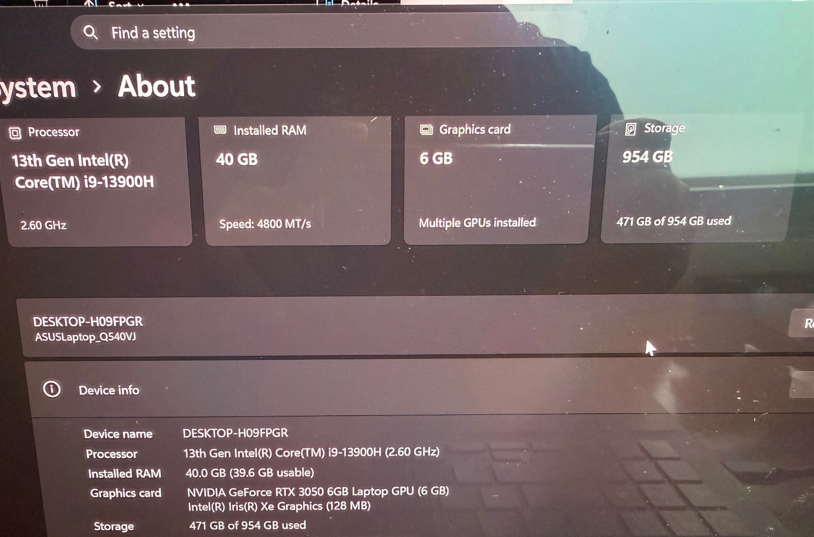 ASUS Q540VJ-I93050 3k OLED 15.6” (1TB SSD Intel Core i9-13900H 2.6GHz 40GB RAM)