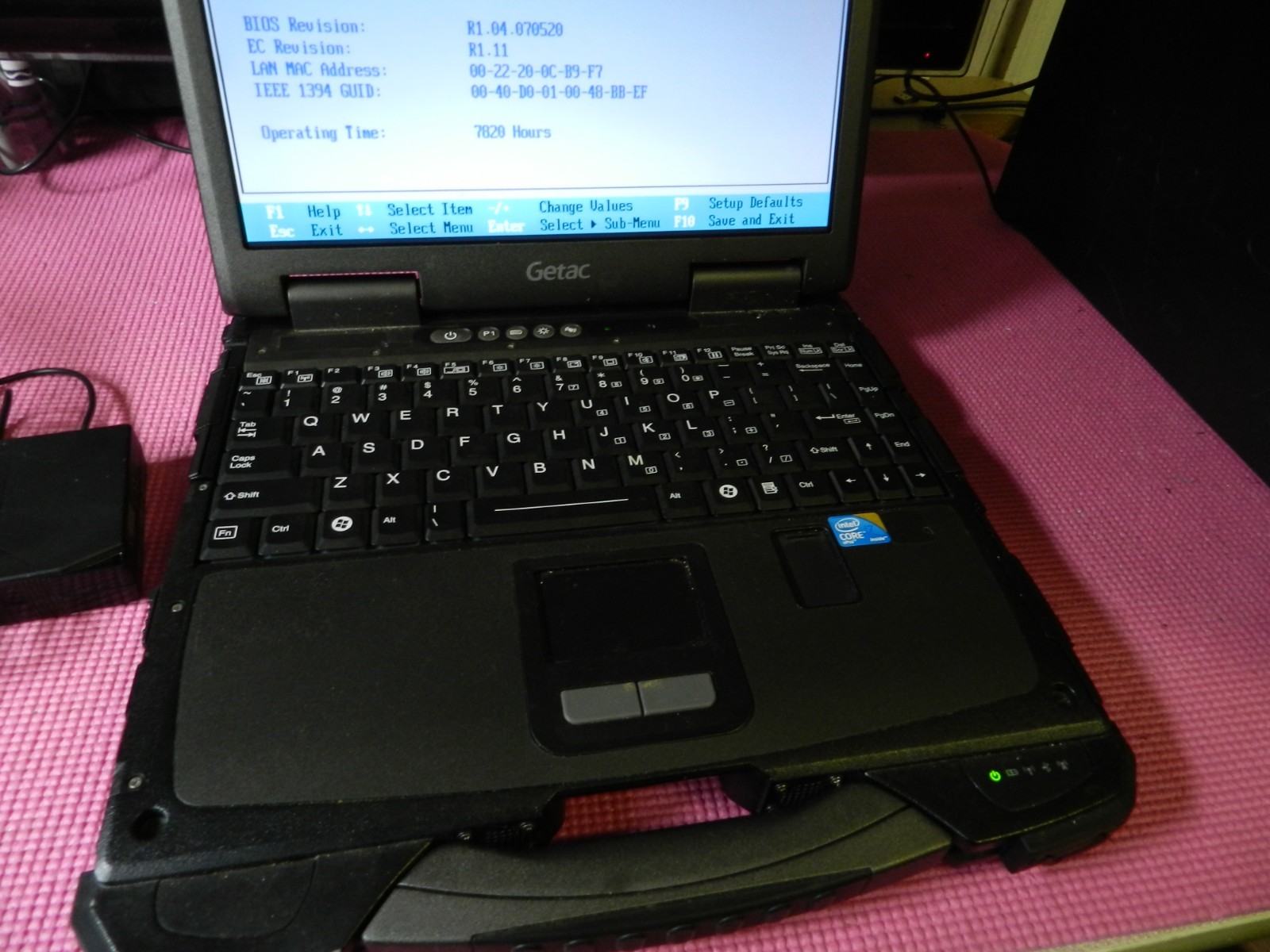 Getac B300-X Rugged Laptop i7-L6200 2.0GHz 4GB RAM w/battery & charger No HD