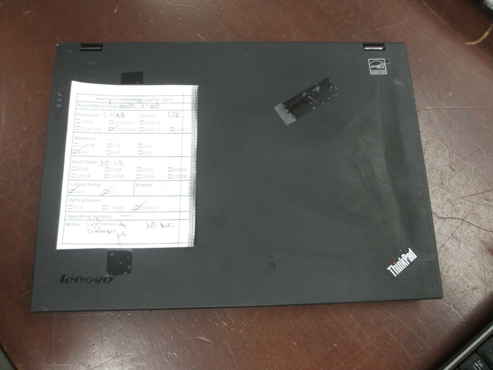 Lenovo ThinkPad X300 Core2Duo L7100 1.20Ghz 4GB WebCam Laptop [NO HDD/OS/AC] @@@