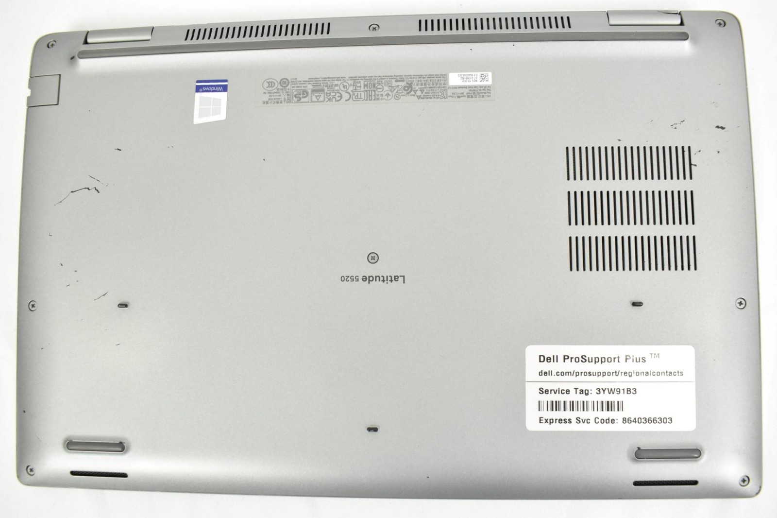 Dell Latitude 5520 Laptop i5-1135G7 2.4GHz 16GB 256GB SSD No OS *See Details*
