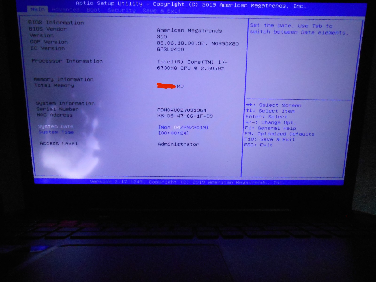 ASUS ROG Strix GL702V Gaming Laptop AS IS need repair