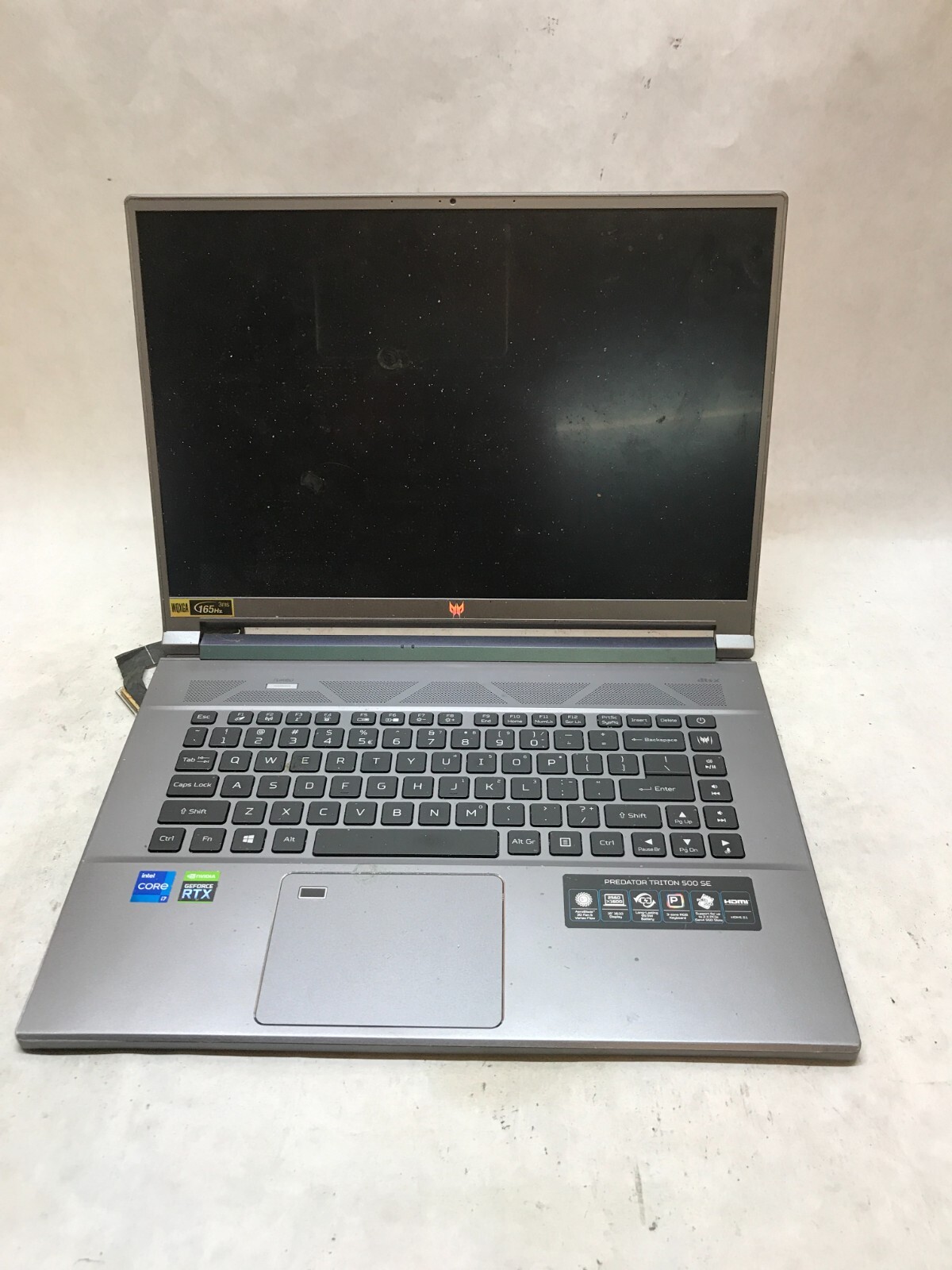 Acer Predator Triton 500 SE 15″ Chassis+Screen NO MOTHERBOARD For Parts AS IS DW