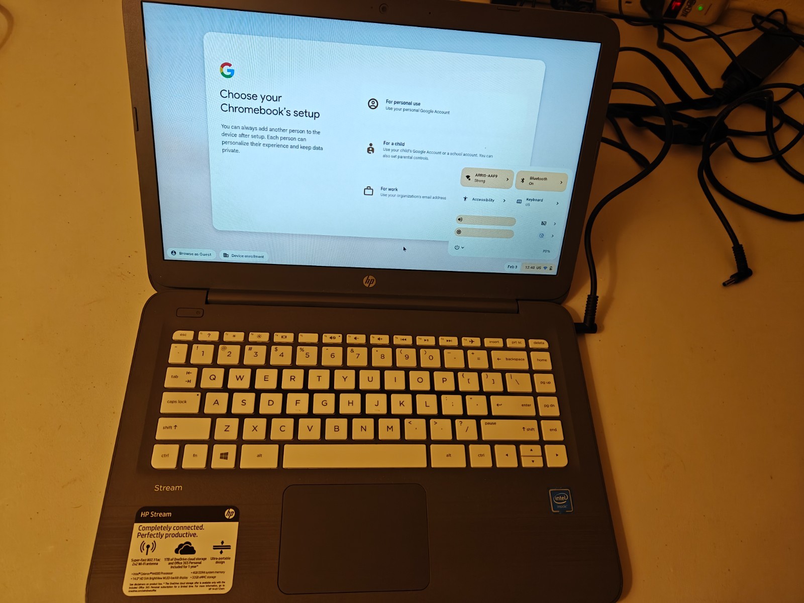 HP Stream 14 inch Chromebook Fully Functional
