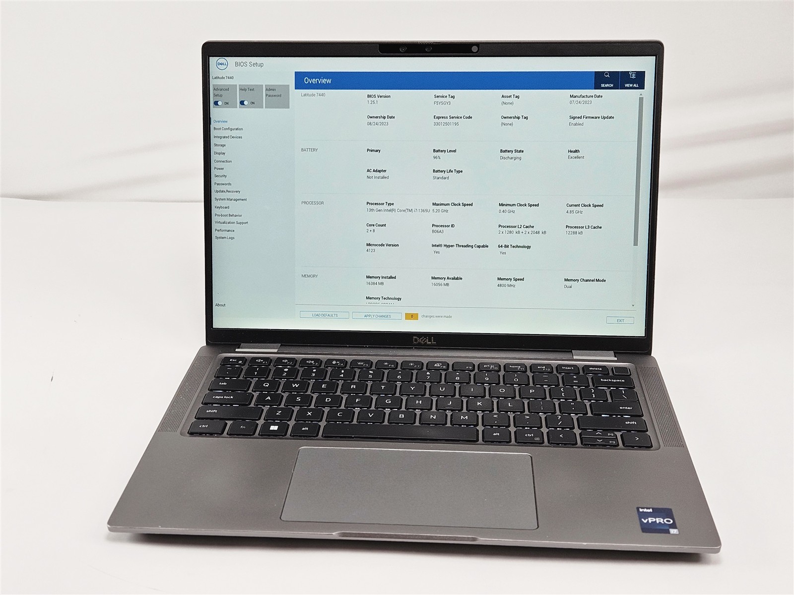 Dell Latitude 7440 Intel Core i7-1365U 16GB RAM 256GB SSD 14″ Grey Laptop