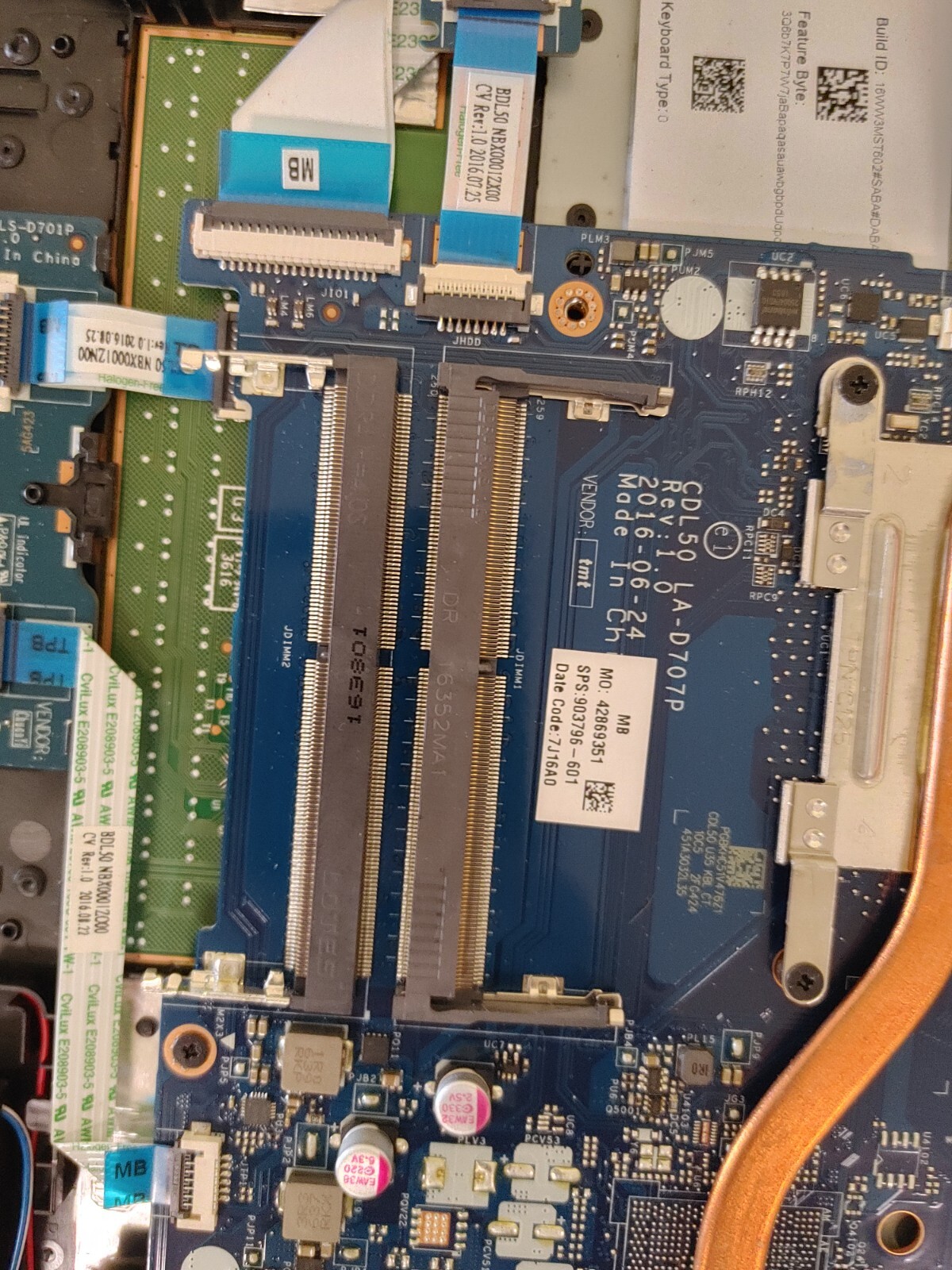 HP Notebook Core i3-7100U@ 2.40GHz, NO RAM , NO HD for parts
