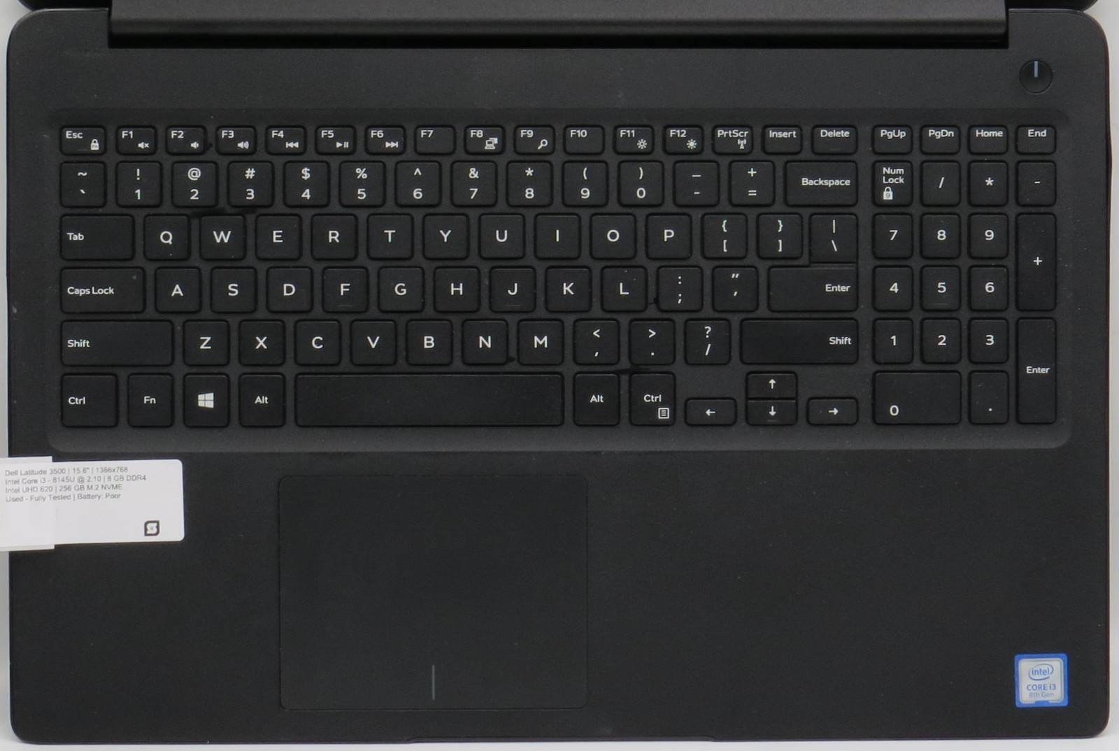 Dell Latitude 3500 i3-8145U @ 2.10 8GB DDR4 256GB M.2 No OS