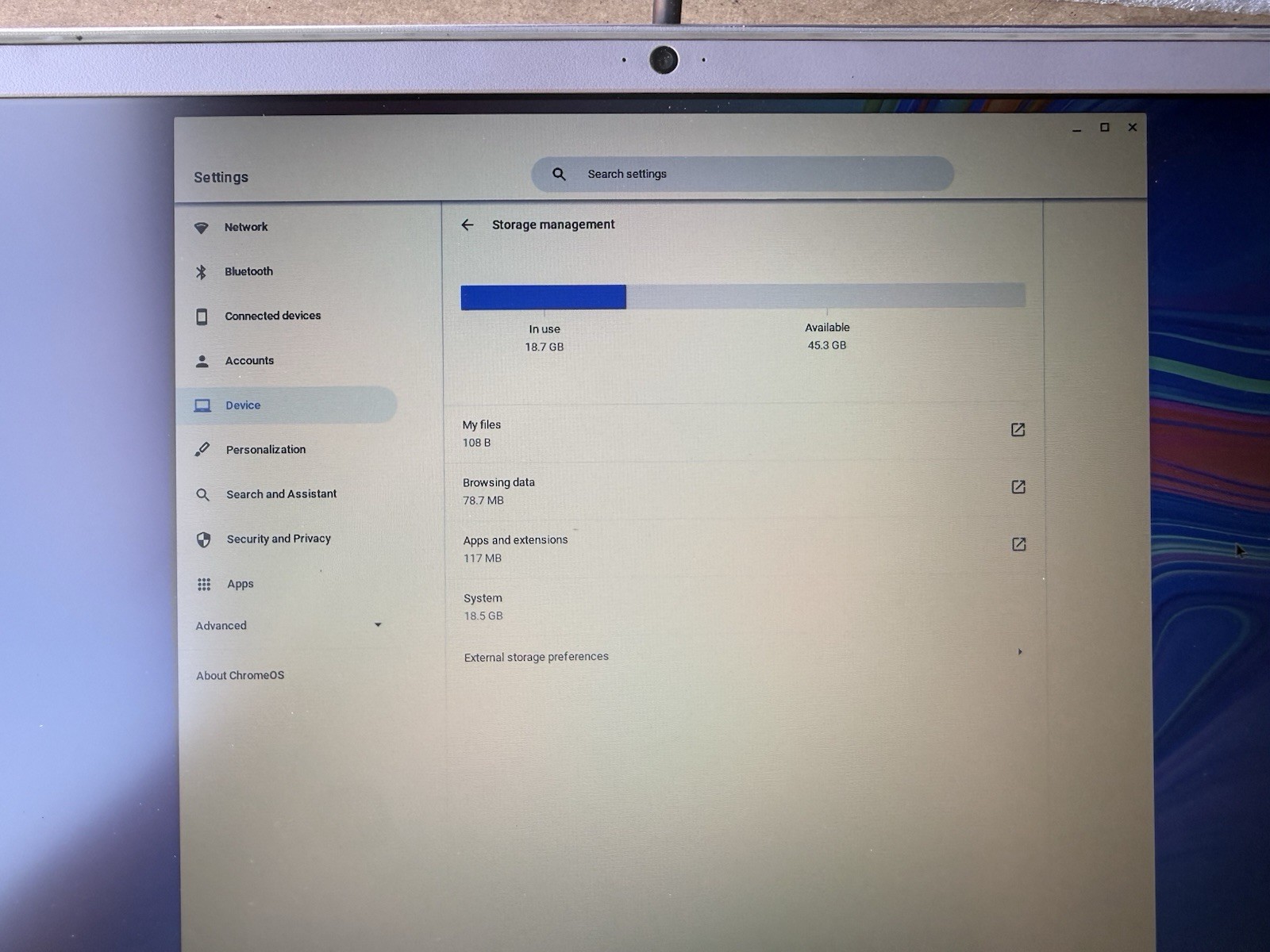 Samsung Galaxy Chromebook 4 XE350XBA 15.6″ Celeron N4020 1.1GHz 4GB RAM 64GB SSD