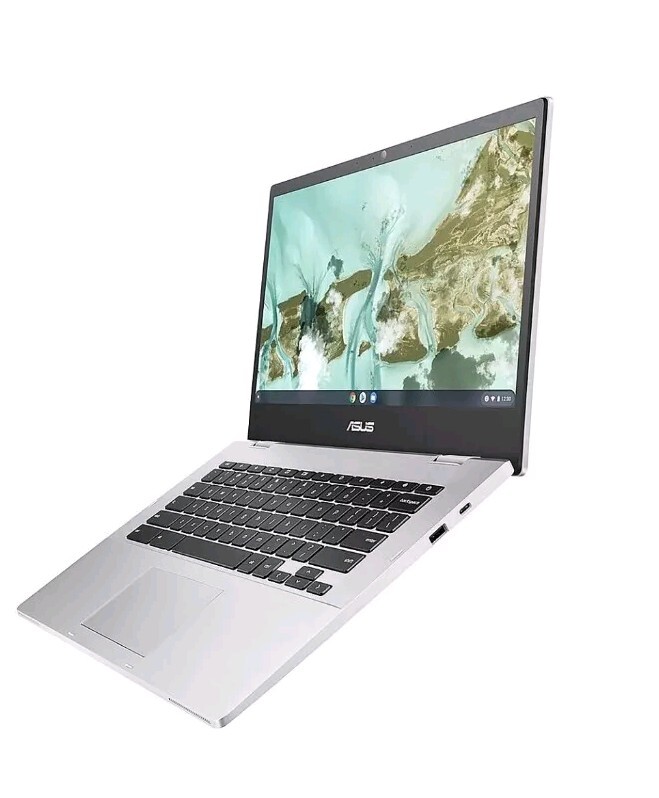 NEW In Box. Asus Chromebook 14″ Screen, 64GB Memory, Intel Celeron.