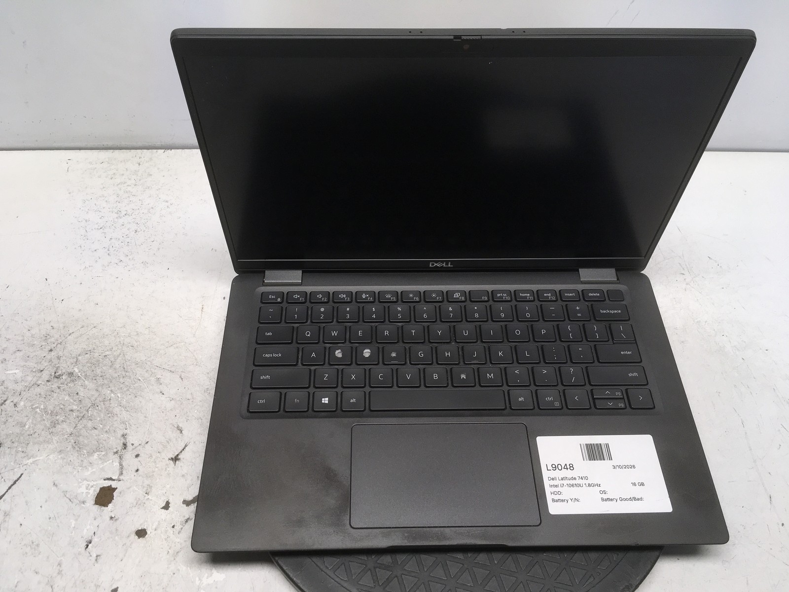 Dell Latitude 7410 Intel i7-10610U 1.8GHz 16 GB NO HDD No Batt
