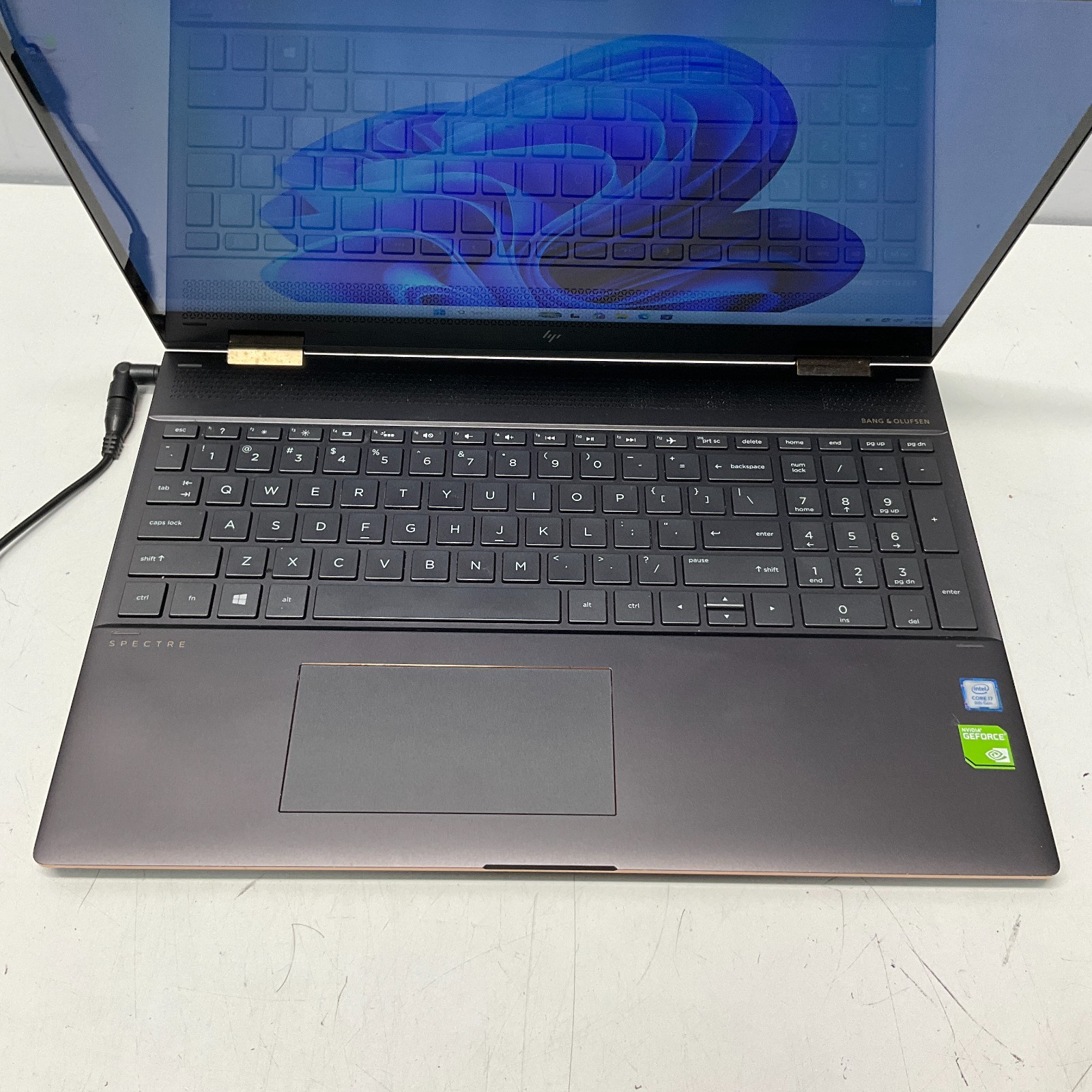 HP Spectre x360 15t-CH000 Laptop i7-8550U 8GB 256GB SSD Windows 11 Pro NO BATT