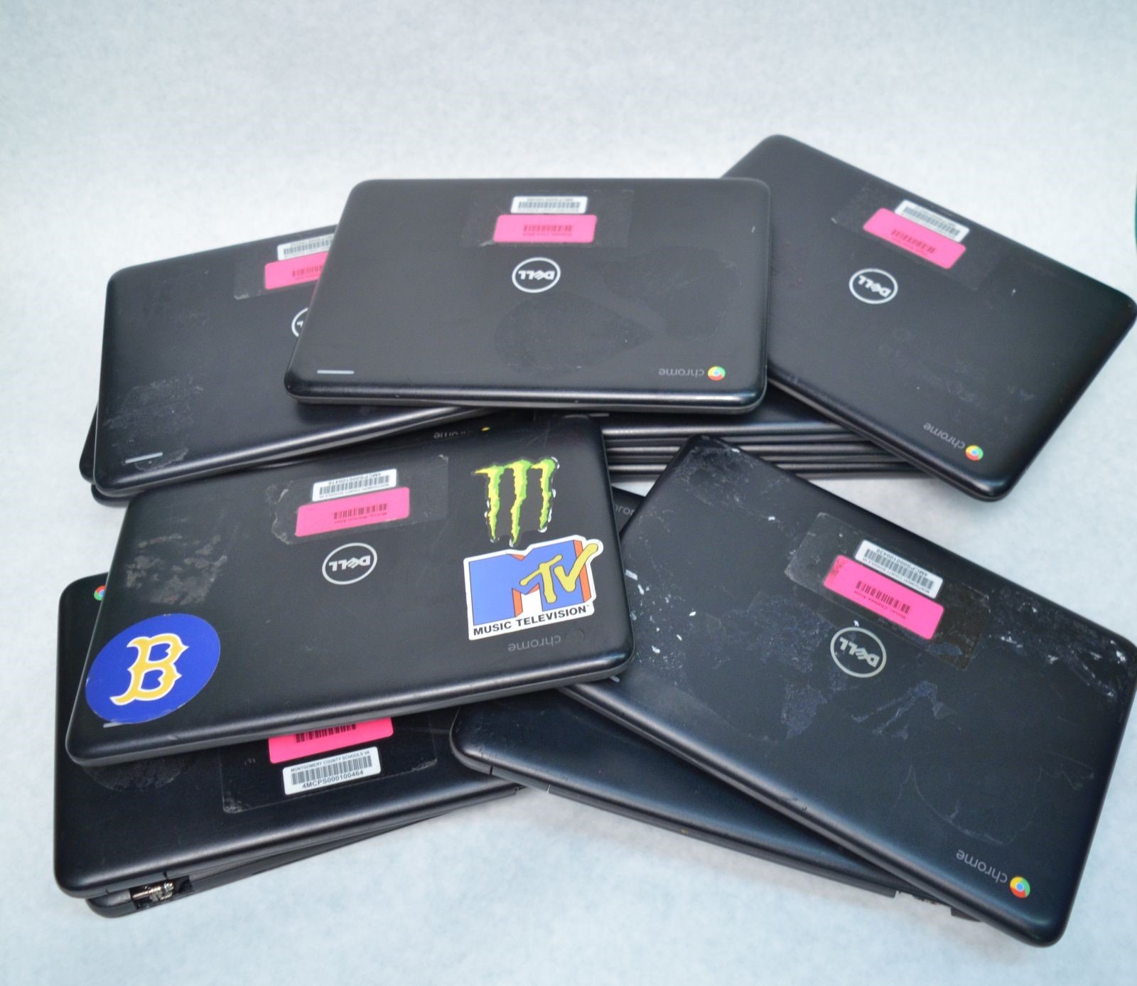 Lot 10 Dell Chromebook 11 3180 11.6″ Celeron N3060 2.48GHz 4GB-RAM 16GB-SSD