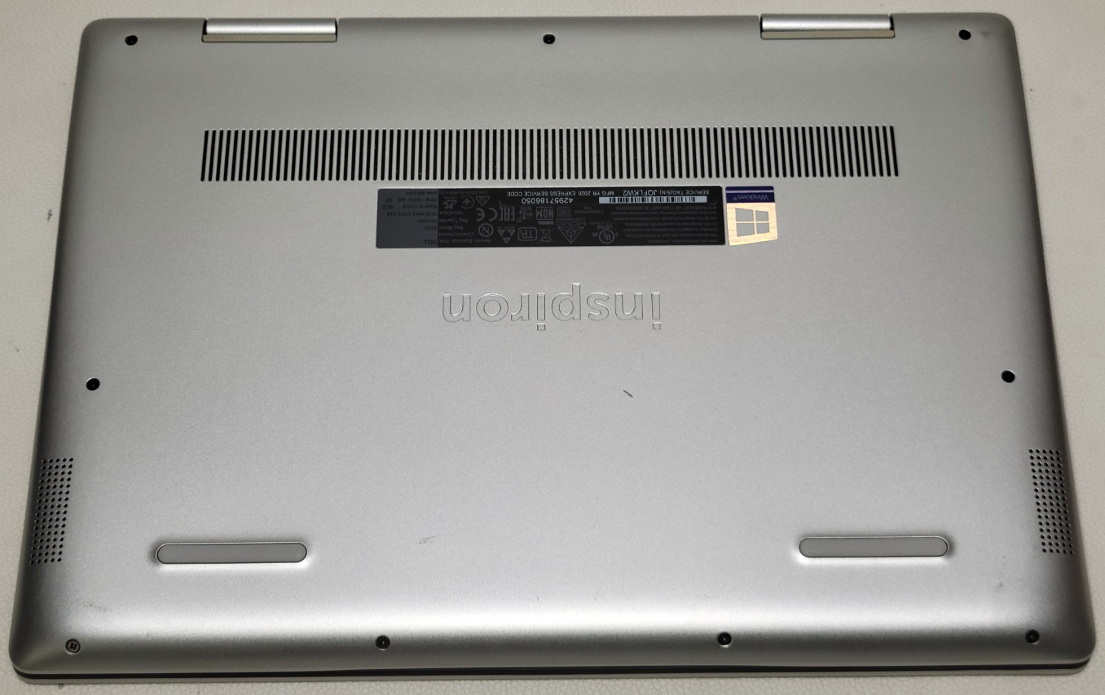 Dell Inspiron 5491 2 in 1 i7 10Gen 16GB NO ADAPTER (UID TE043B5D79)