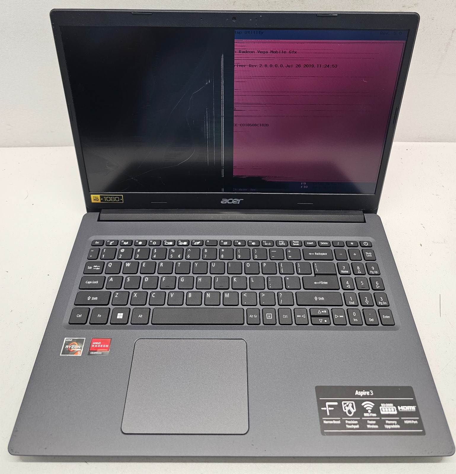Acer Aspire 3 A315-23-R7Z7 15.6″ Laptop AMD Ryzen 5 8GB Ram NO HD/OS (FL)